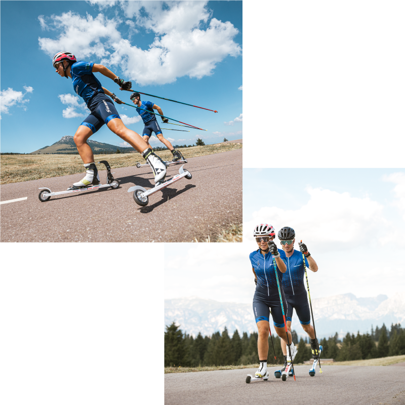 La linea Gara di rollerski e skiroll Ski Skett è dedicata alle competizioni di agonisti