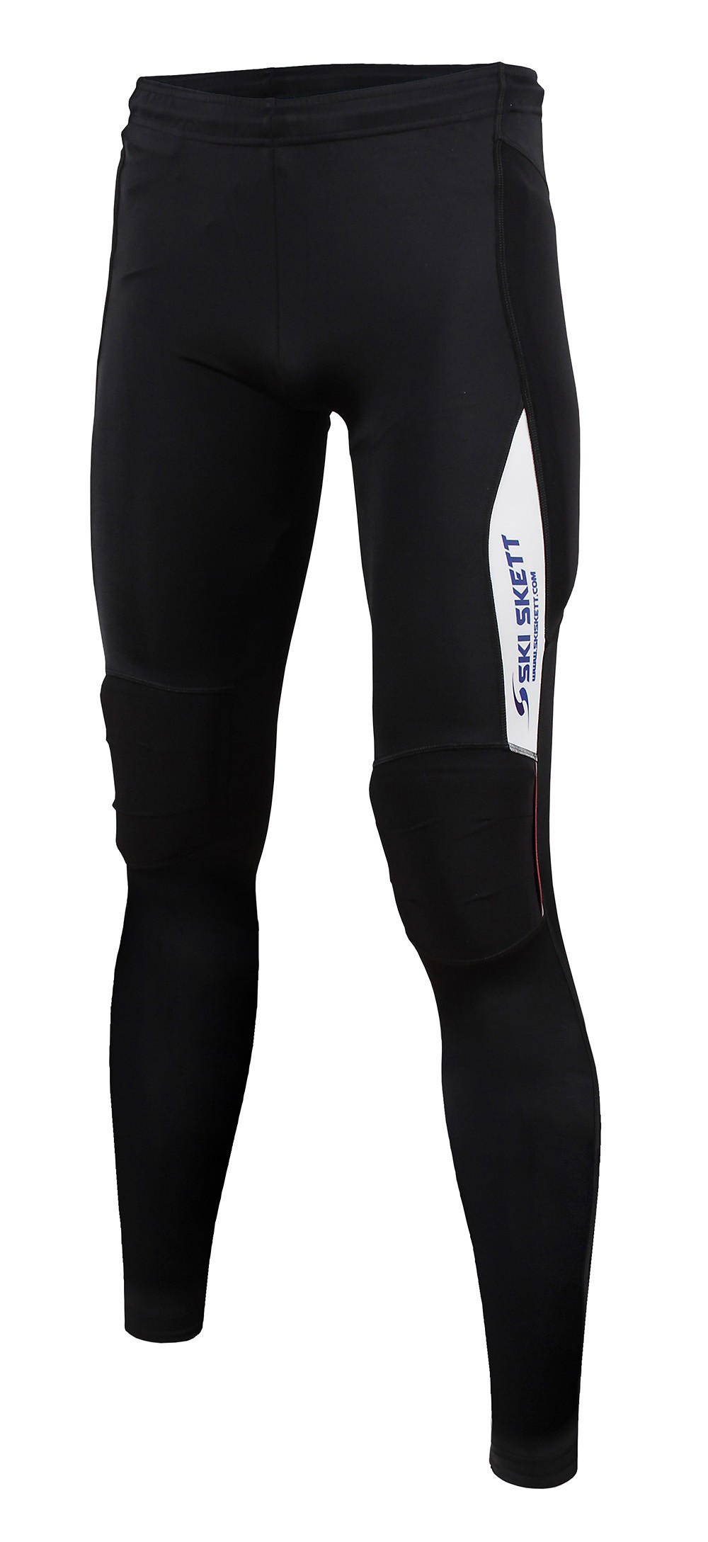 Ski Skett Abbigliamento per Skiroll e Roller Ski, Pantalone con protezioni, fronte